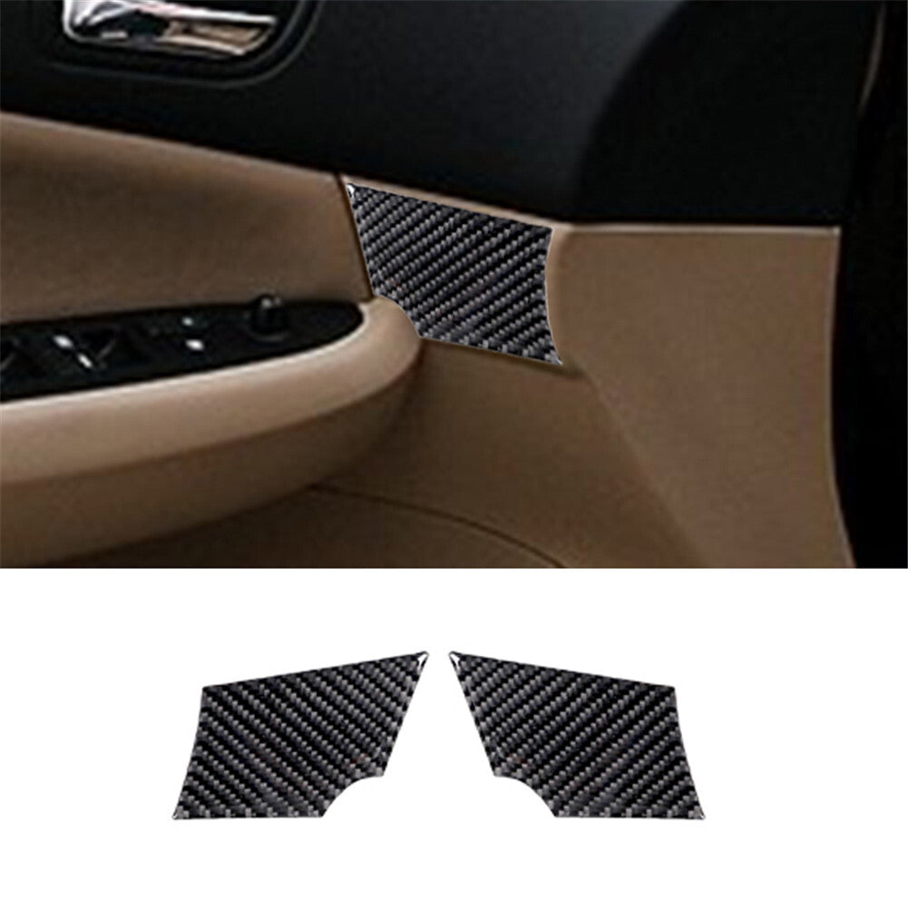 2Pcs Carbon Fiber Door Accent Panel Trim Cover for Honda Accord Sedan 2003-2007