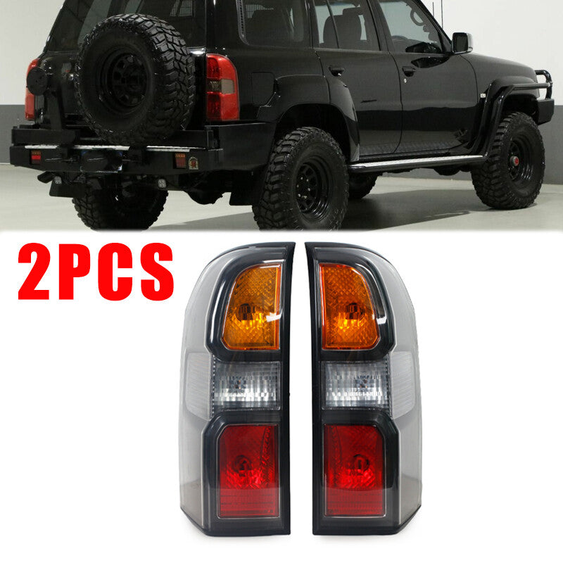 1Pair for Nissan Patrol GU 2005-2016 Rear Tail Light Brake Lamp (NO Bulb) LHRH