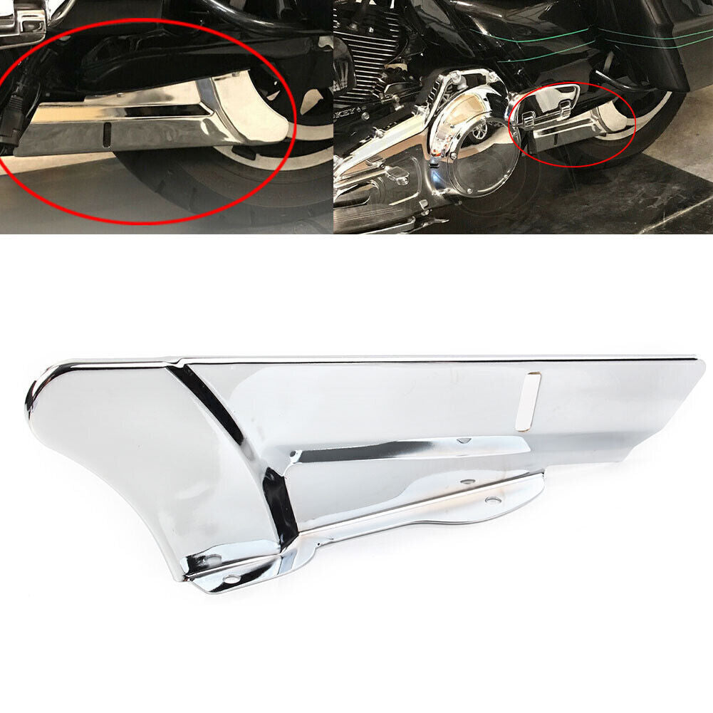Chrome Lower Belt Guard Cover for Harley Electra Street Road Glide King FLHTK
