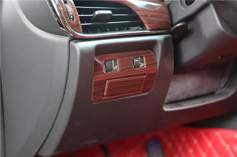 for Cadillac ATSL 2014-17 Peach Wood Grain Headlight Switch Button Cover Trim 1P