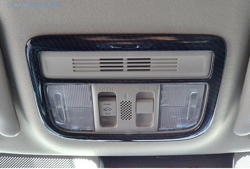Front Reading Lamp Frame Cover Trim for Honda for Civic 10th 2016-2021 Carbon Fiber
