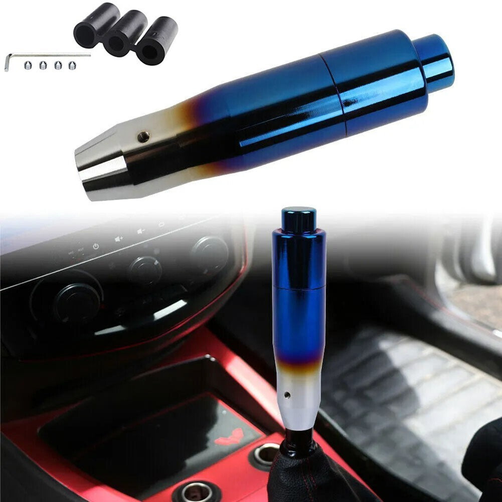 Aluminum Metal Car Automatic Gear Shift Knob Shifter Lever With Button
