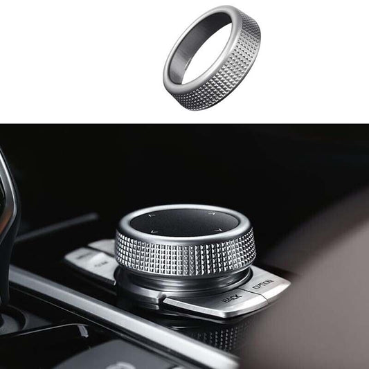 Console Multimedia for BMW 5 Series G30 2018-2022 Button Frame Trim ABS Silver