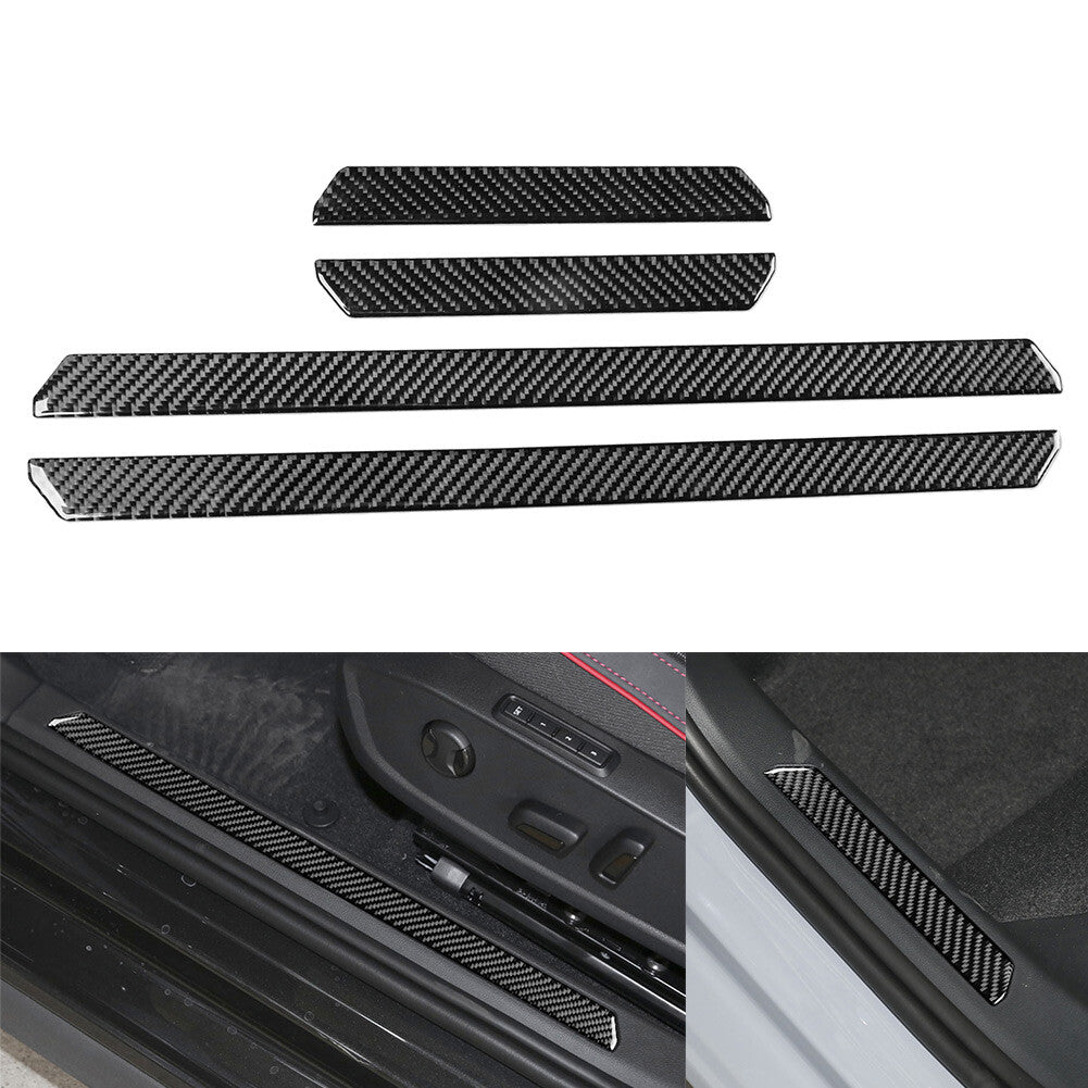Door Sill Scuff Cover Scratch Protector Cover Trim for VW for Golf 8 MK8 2021-2023
