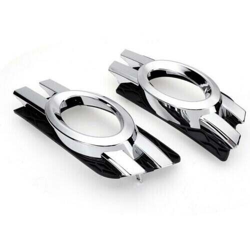Pair Chorme Front Bumper Fog Light Grille Fit for Mercedes X164 GL320 GL450 LHR