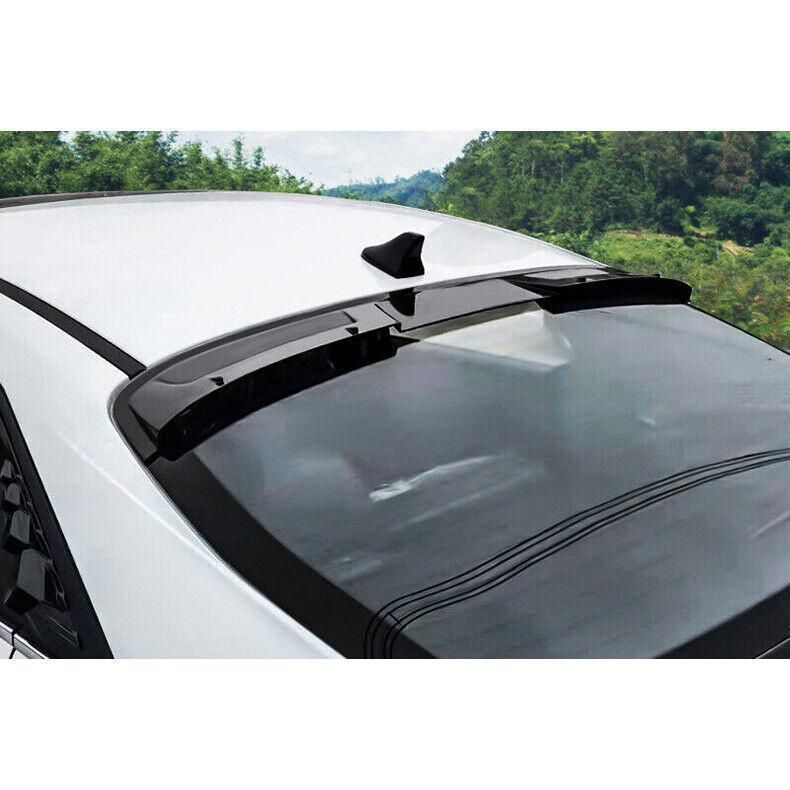 for Hyundai for Elantra 2021-2024: Glossy Black Car Roof, Rear Trunk Spoiler Lip