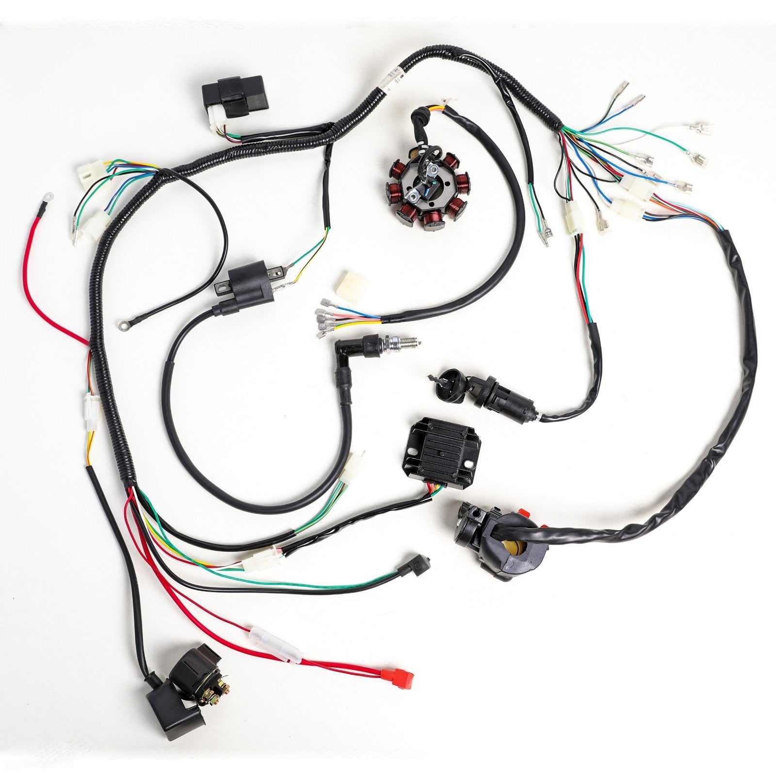 Complete electric all-terrain vehicle/four-wheel off-road bicycle wiring harness 150 200CC 250CC stator CDI