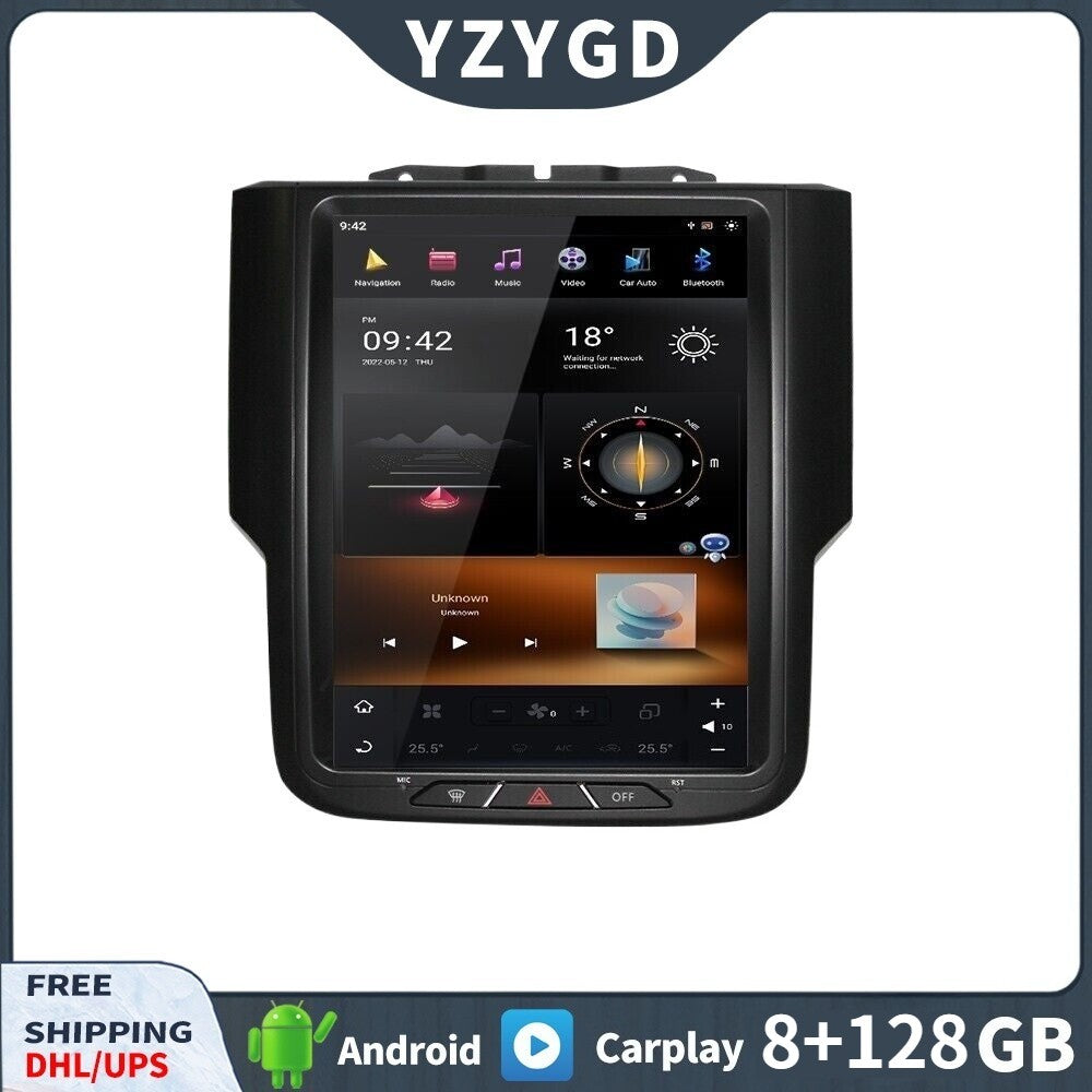Android for Dodge for Ram 1500 2013-2018 Carplay Car Radio Stereo Screen Receiver
