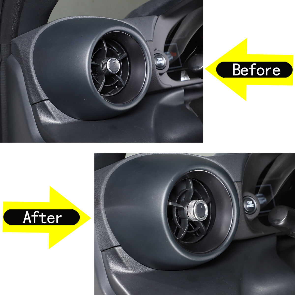Carbon fiber ABS steering wheel button cover trim for Mercedes-Benz E-Class W212 (2011-15)