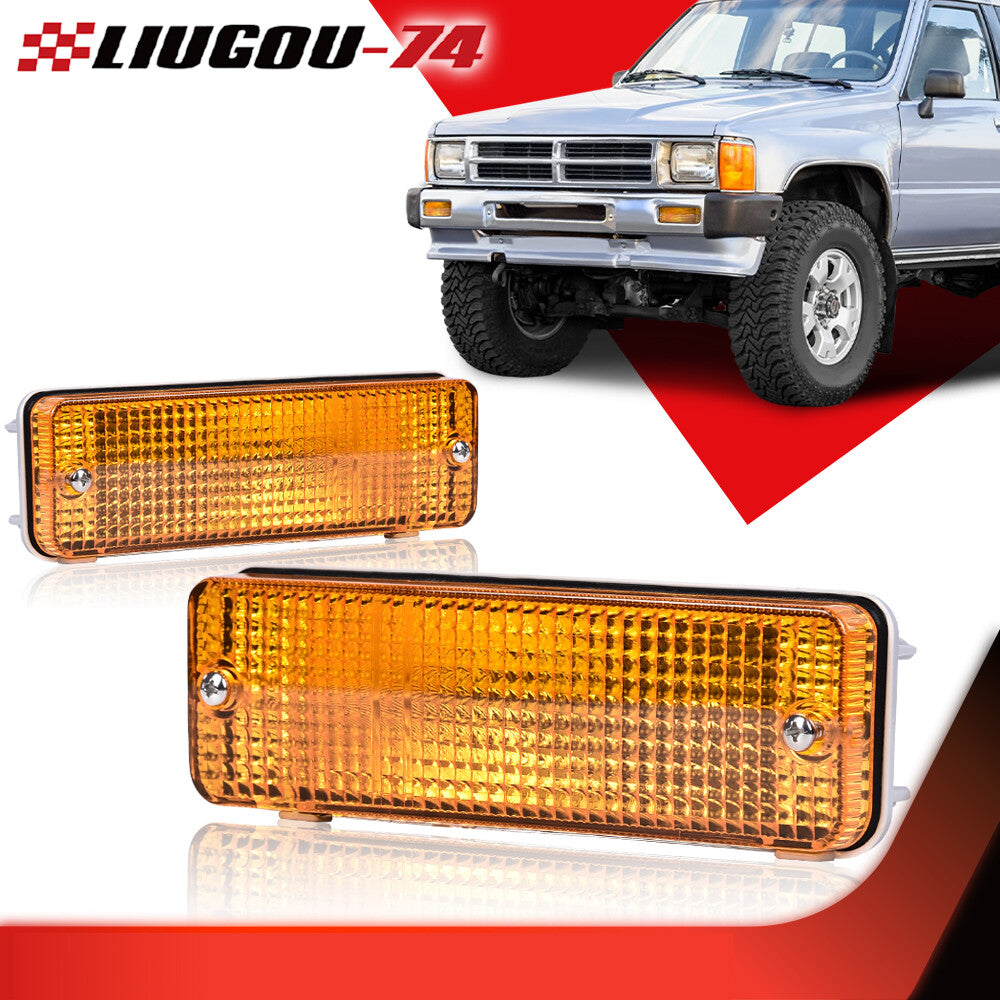 Suitable for 84-88 for Toyota pickup trucks, plastic lenses, left and right sets, 2-turn signal lights.