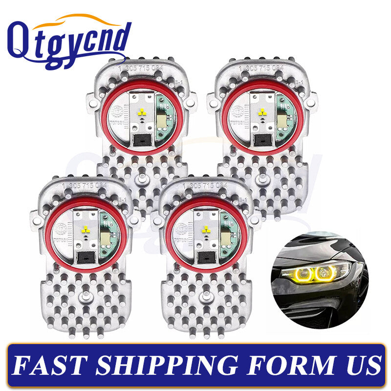 4Pcs Yellow Daytime Running Light Module DRL 1305715084 for BMW 3 4 6 X3 X5 X6