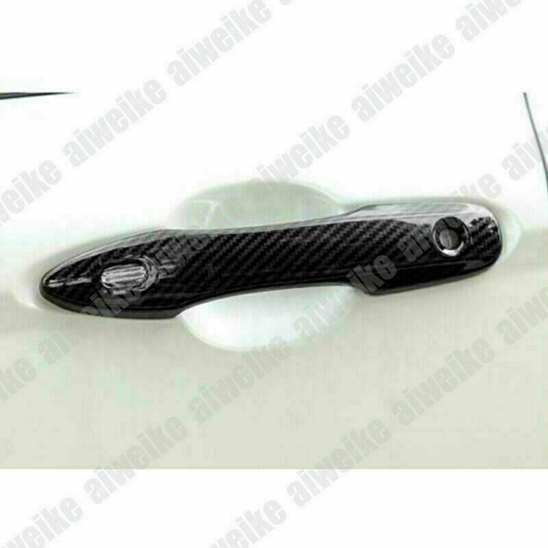 for Toyota for Camry 2018-2023 Exterior Door Handle Cover Trims Carbon Fiber W/Mark