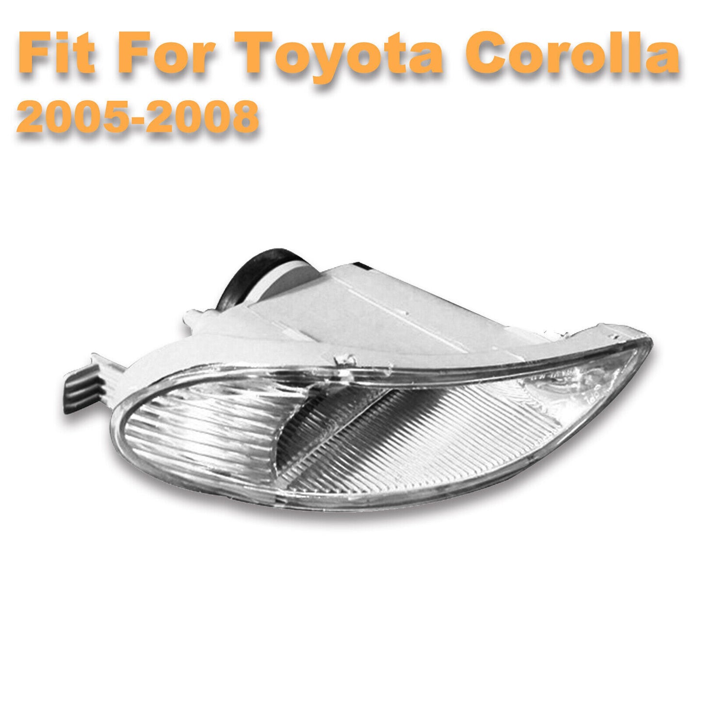 1Pcs Left Clear lens Bumper Fog Light Driving Lamp for Toyota for Corolla 2005-2008