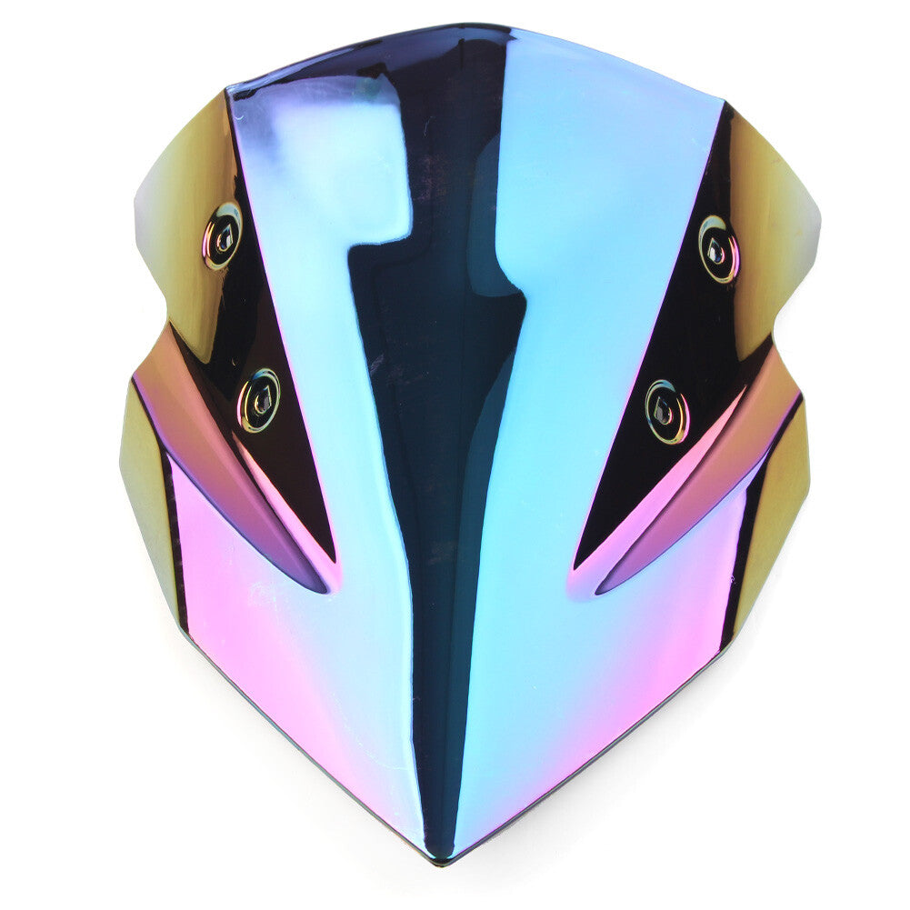 Deep-Iridium Motorcycle Windshield Windscreen for Kawasaki Z400 2018 2019-2022