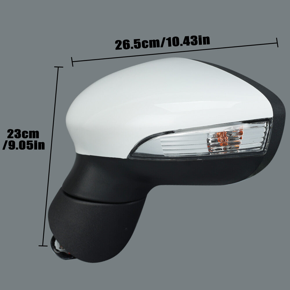 F¨¹r for Ford Fiesta MK7 2008-2012 Links Spiegel Beheizbar Manuell Spiegelglas Wei?