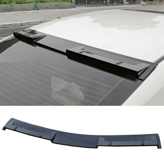 Black Window Roof Trunk Spoiler Wing Flap Trim for Nissan Sentra Sylphy 2020-23