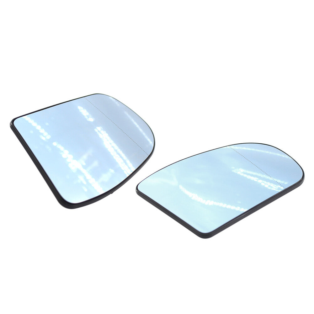 Wide Angle Heated Door Mirror Glass Blue for Benz C E Class W203 W211 C230 E320