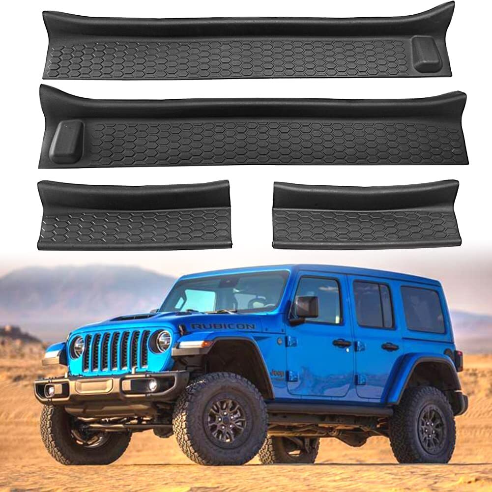 Rubber Door Entry Guards for Jeep for Wrangler JL JT 2018 2019 2020 2021 2022 2023
