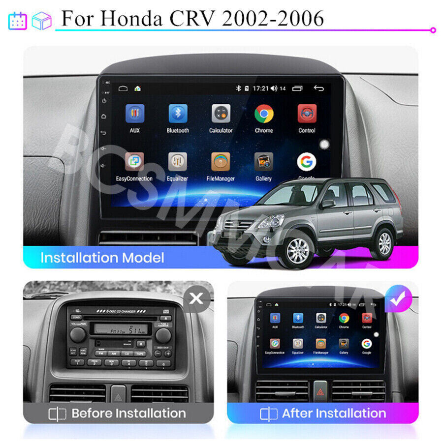 Car Stereo Radio Player Android Touch Screen GPS FM Fit for Honda CRV 2002-2006