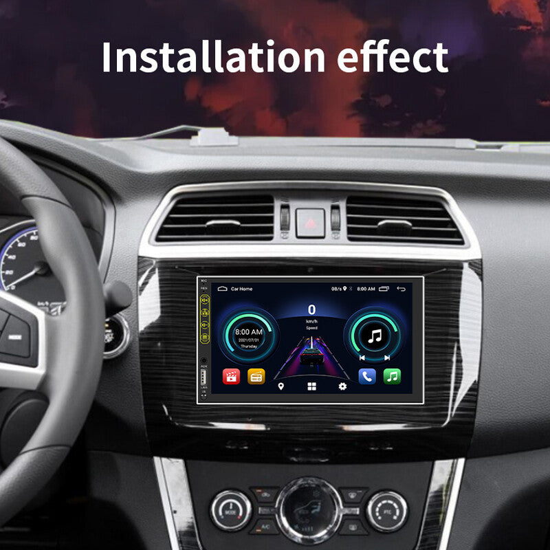 7-inch Android 10.1 2DIN Car MP5 Player with BT GPS Navigation, WIFI, Stereo FM Radio, USB/AUX, 16G