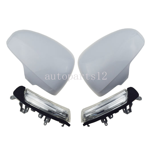 Left and right side mirror covers and turn signal light kit for Toyota Prius for Scion iQ