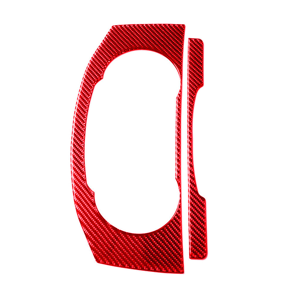 Red Carbon Fiber Dashboard Console Panel Trim Cover for VW for Golf MK7 2014-2019