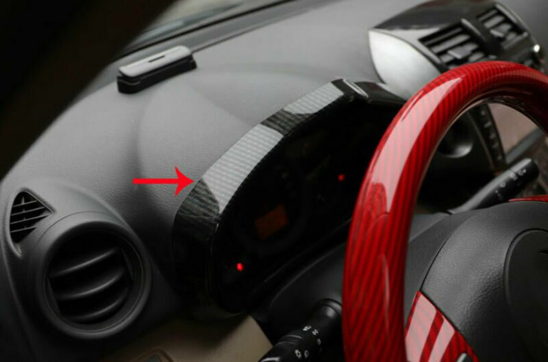 for Toyota RAV4 2006-2012 ABS Carbon Fiber Instrument Panel Frame Cover Decor