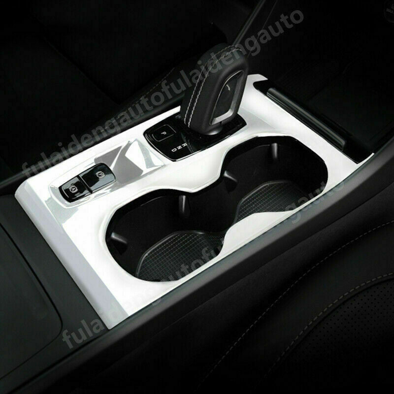 for Volvo XC40 2018-2022 Silver Interior central console gear shift panel trim