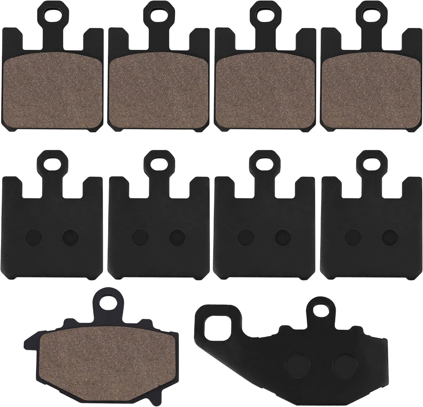 Front and Rear Brake Pads for Kawasaki ZX10R ZX1000C ZX1000D, ZX6R ZX600P