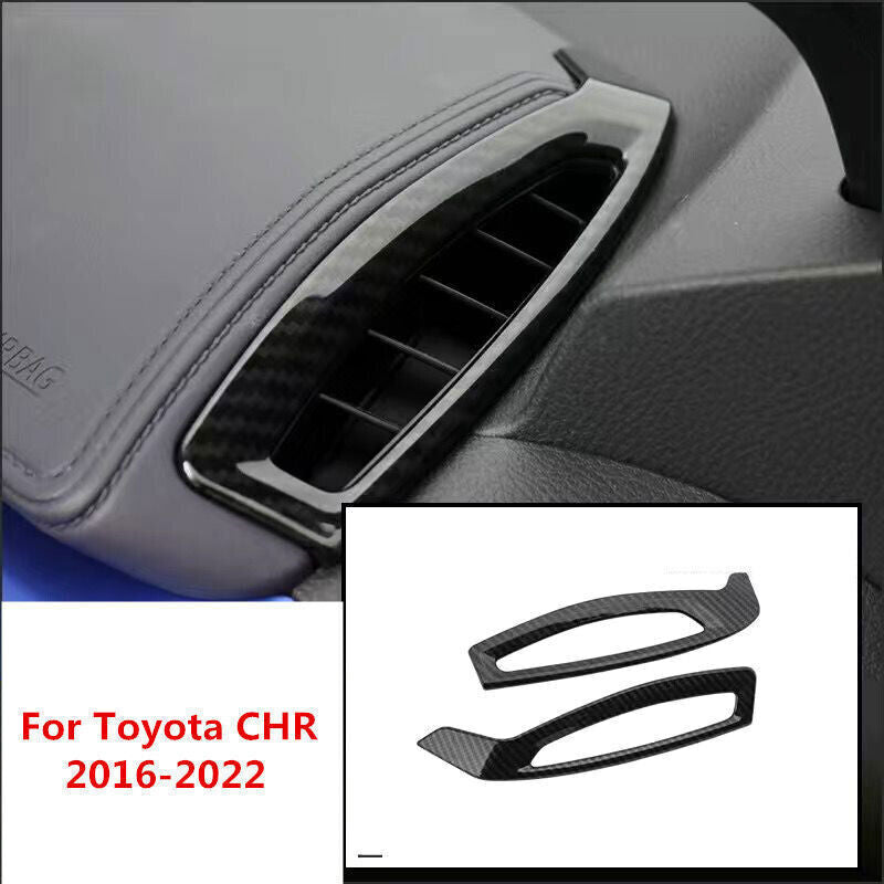 Carbon Fiber Interior Decor Cover Trim Accessories for Toyota C-HR CHR 2018-22