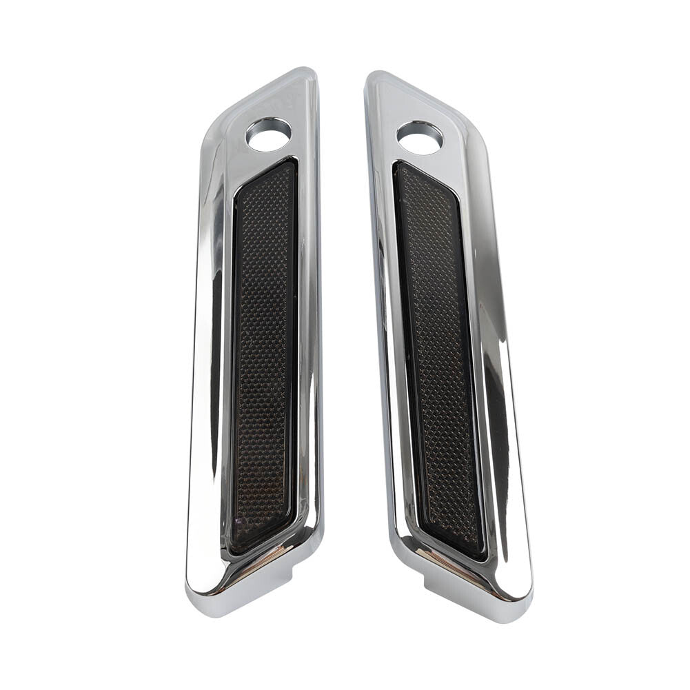for Harley Touring Electra Glide Road King Saddle Bag Hinge Latch Covers Chrome