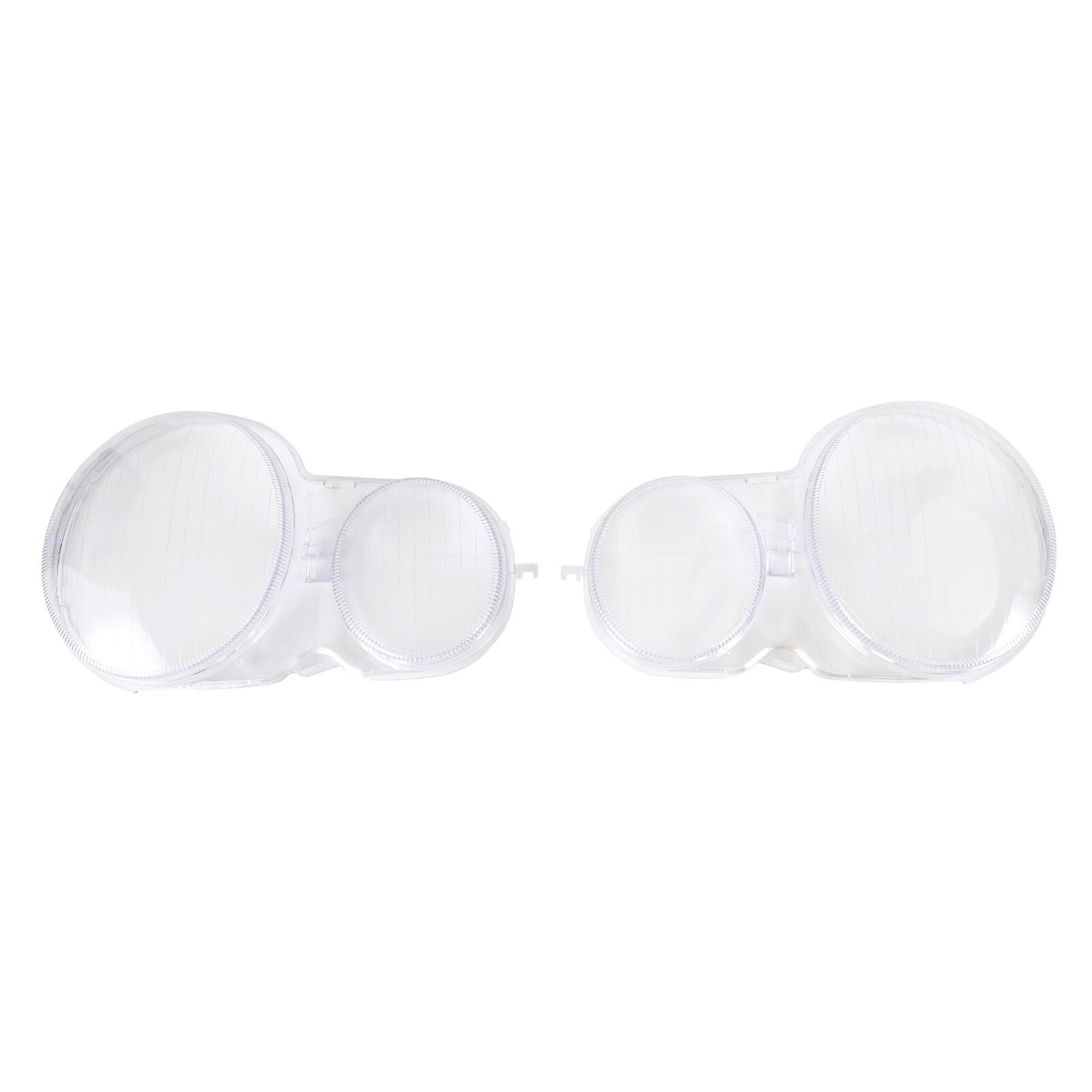 Left +Right Headlight Lens Plastic Cover Shell for Mercedes E Class W210 96-2002