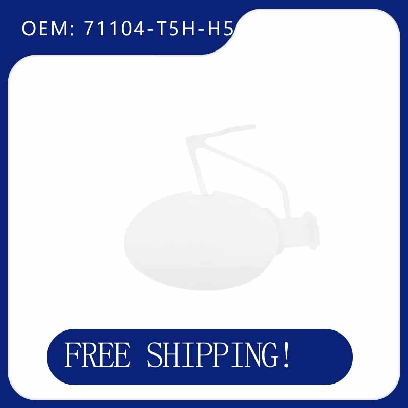Front bumper tow hook cap 71104-T5H-H50 for Honda Fit 2018/2019, white.