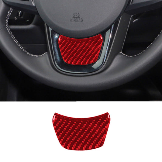 Red Carbon Fiber Steering Wheel Chin Cover Trim for Toyota Supra A90 2019-2022