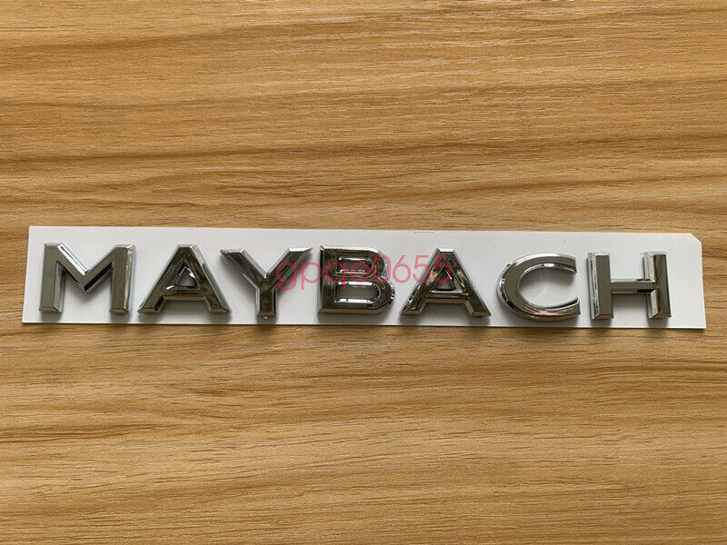 Chrome ABS for Maybach Number Trunk Letters Badge Emblems Sticker for Mercedes