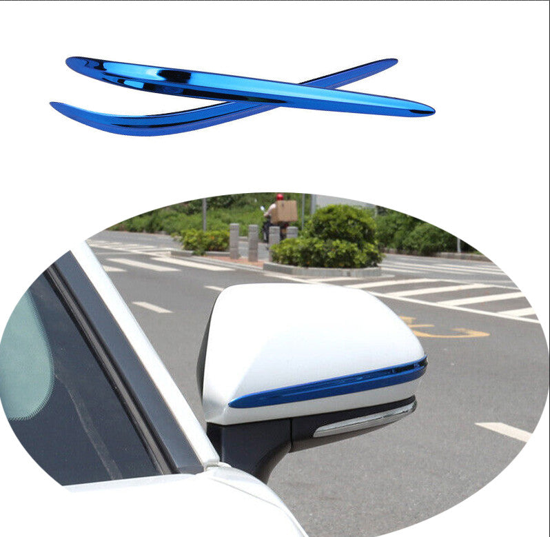 Blue Titanium Exterior Rear View Mirror Strip Trim 2P for Toyota for Camry 2020-2023