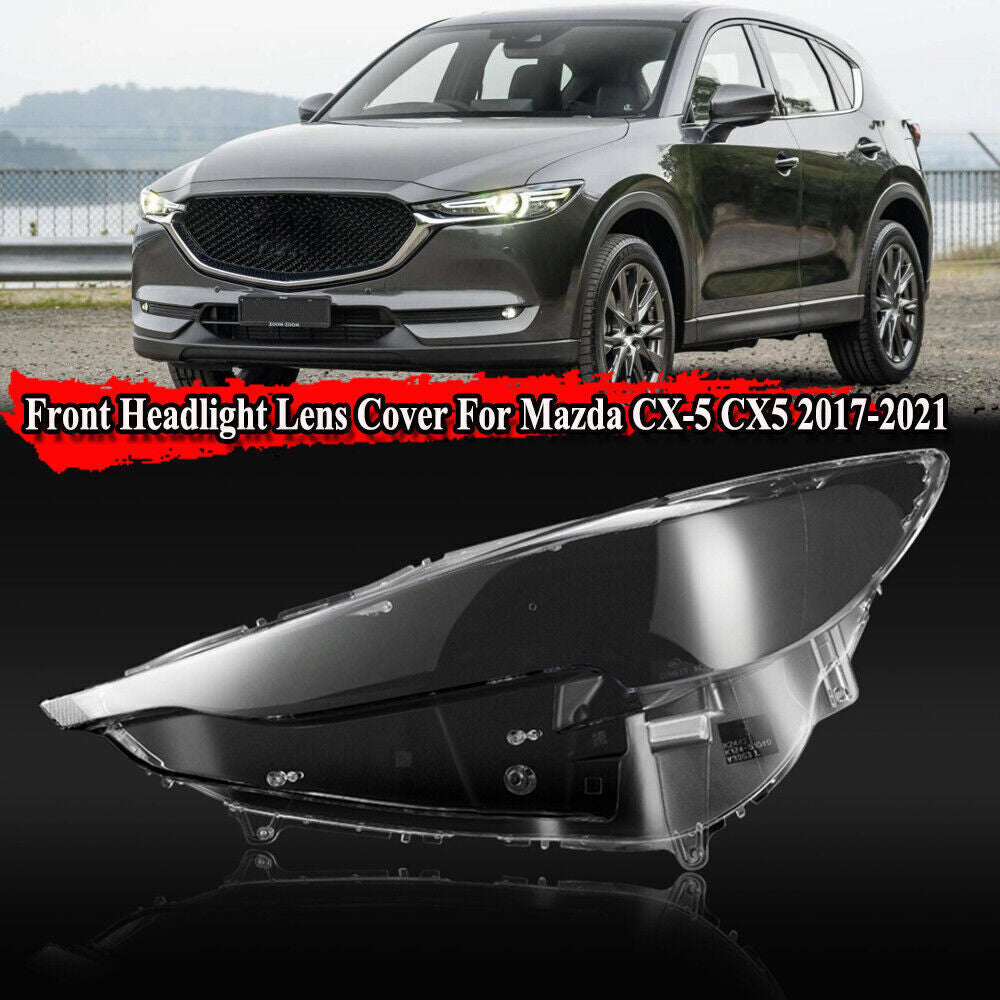 for Mazda CX5 CX-5 2017-2020 Front Left Side Headlight Lens Cover Headlamp Shade