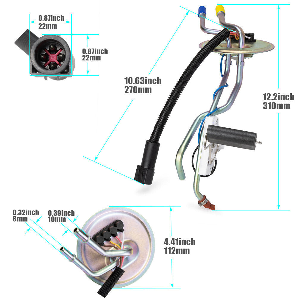 for ford 1994-97 F250 F350 Diesel Fuel Tank Sending Unit Fit Rear tank FMSU-9DER
