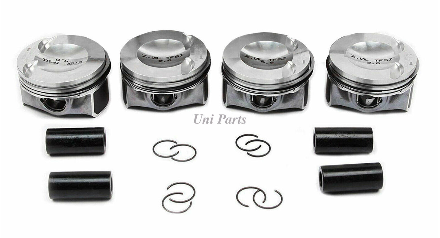 4-piece equipment manufacturer ( ) piston and ring set for Volkswagen for Golf , for Jetta , for Audi A4, Q5 2.0T. ¦µ23 mm STD