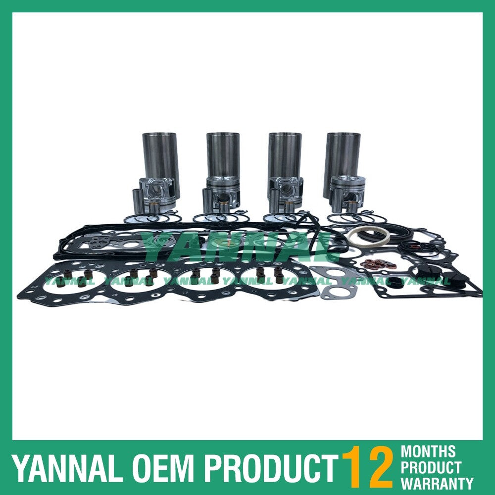 new 4J1 rebuild and overhaul kit with complete gasket kit for Isuzu 135G excavators.
