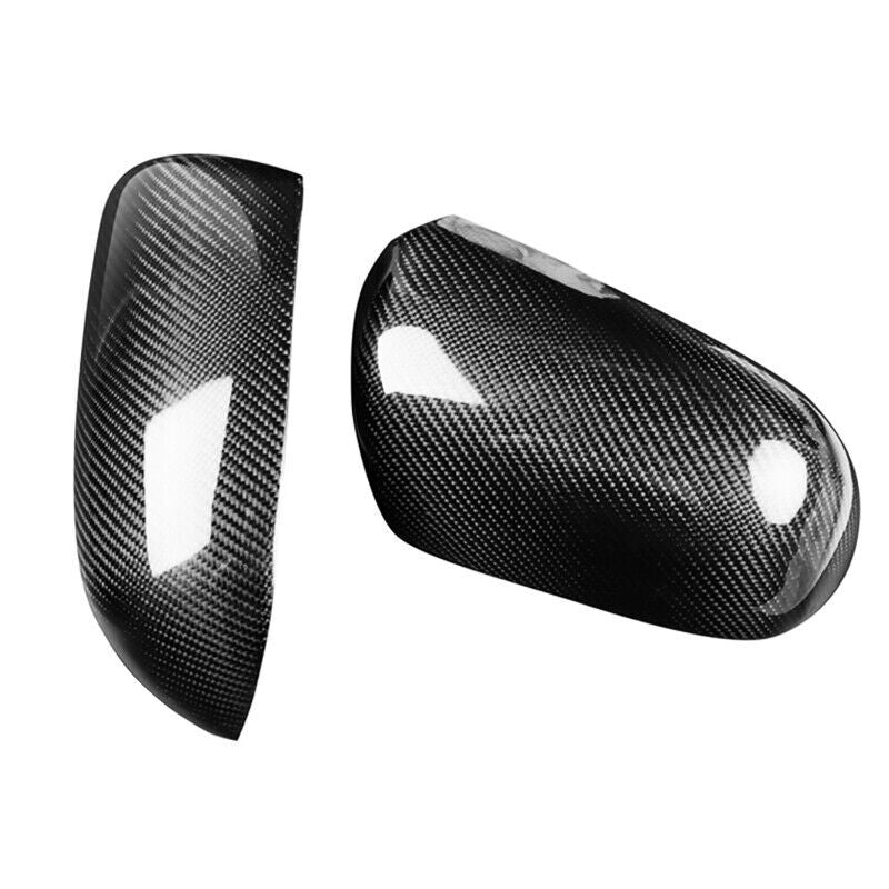 Pair Real Carbon Fiber Car Side Mirror Cover Caps for Audi for A4 B7 2006-2007 2PCS