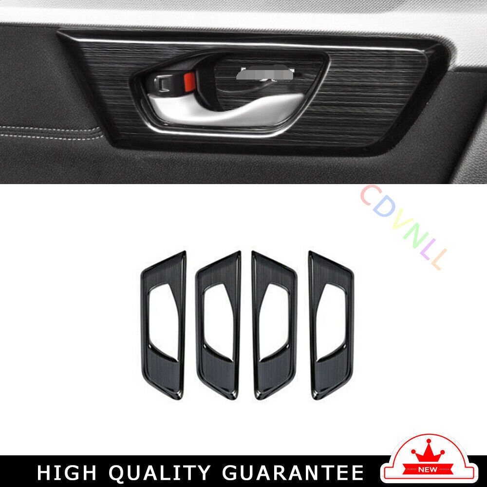 Inner Door Handle Cover Trim 4PCS for Honda CRV CR-V 2017-20-2022 Black Titanium