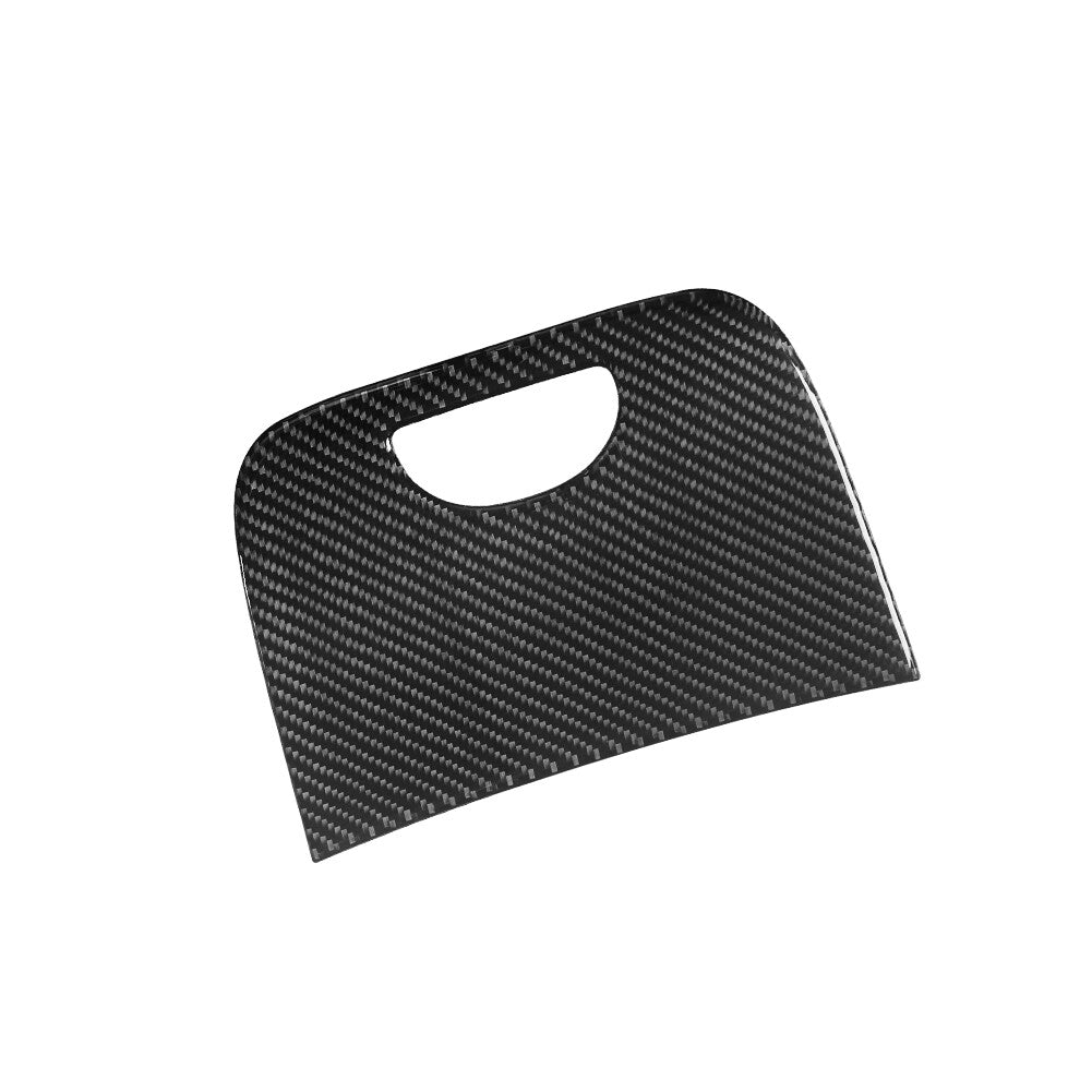 Carbon Fiber Rear Console Storage Cover Trim For Silverado/tahoe/ for sierra 2007-14