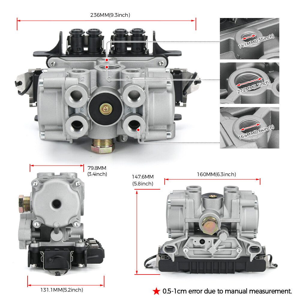 for Volvo for Mack Meritor Wabco ECU Valve, ABS, 4S/2M OE 4005001030 / 400-500-103-0