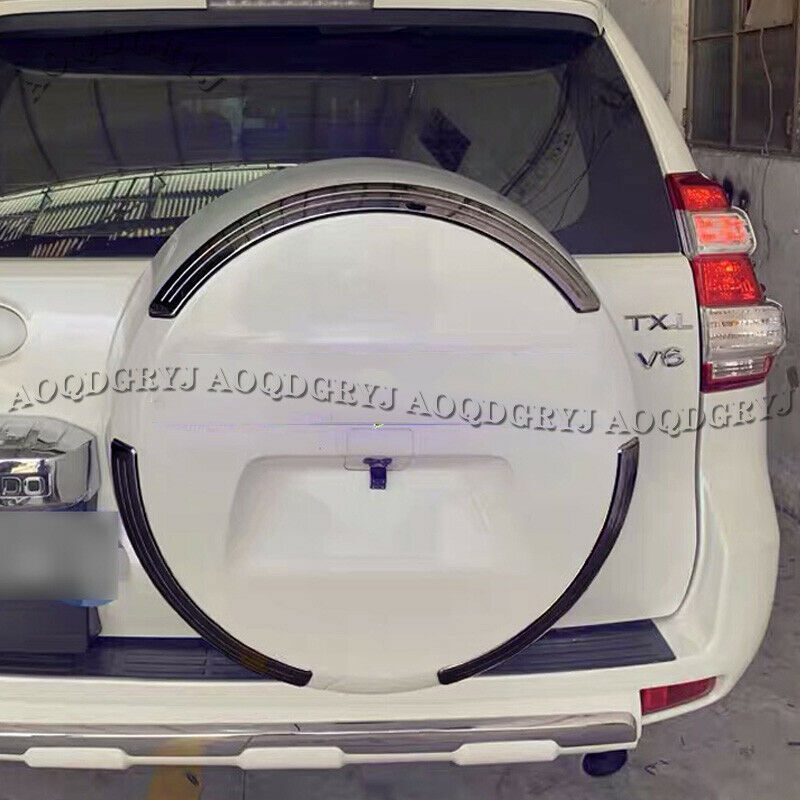 Piano black Trunk Spare Tire Moulding Trim for TOYOTA PRADO FJ/LC150 2010-2021