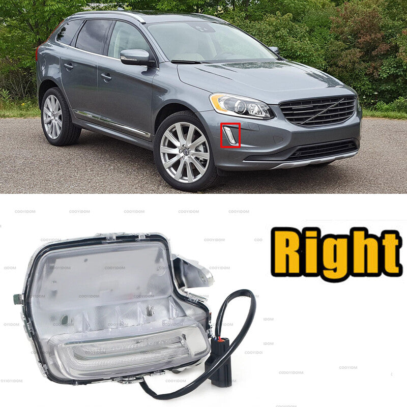LED Front bumper DRL Daytime Running Light Fog Lamp for Volvo XC60 2014-2018 RH