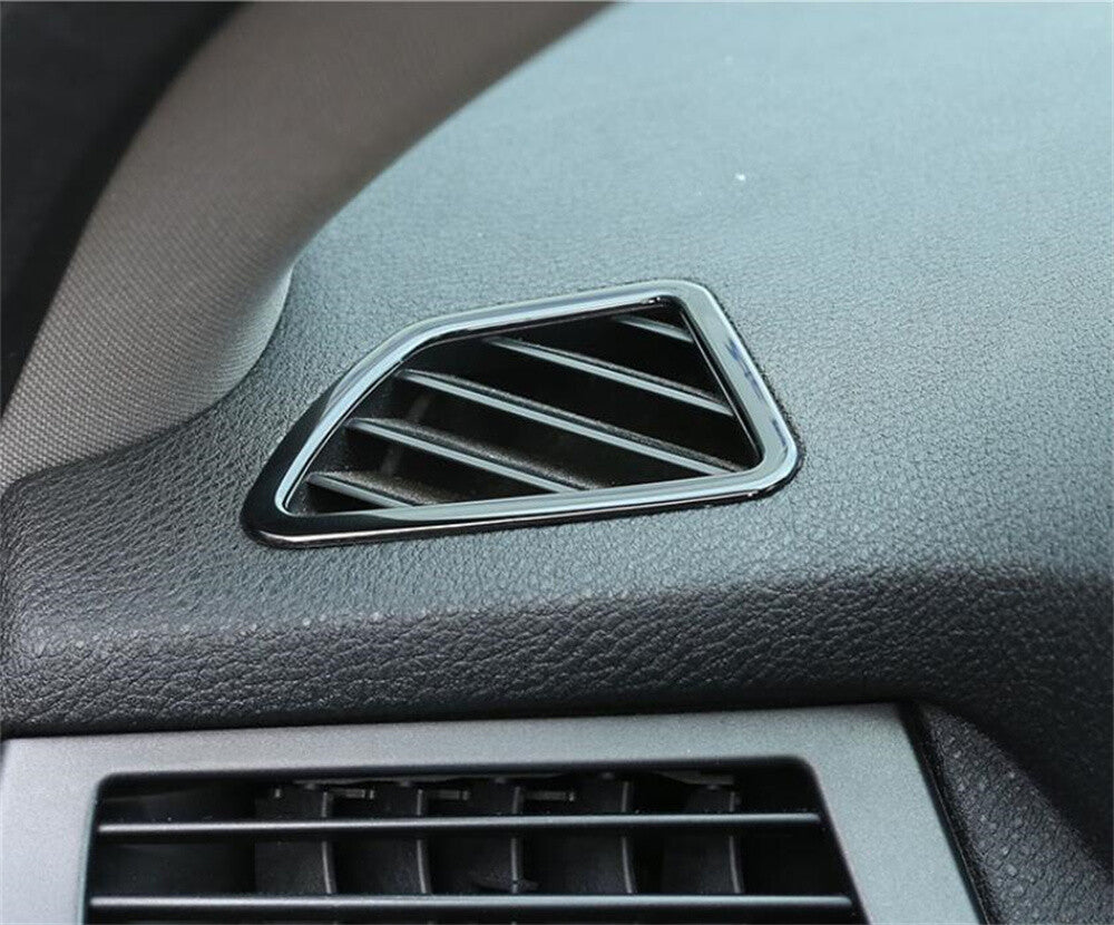 2¡ÁGloss Black ABS Dashboard Air Vent Outlet Trim for BMW X5 E70 X6 E71 2008-2013