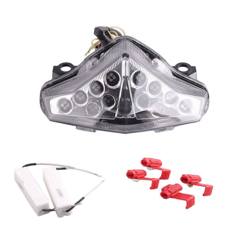 Motorcycle Clear Brake Turn Signal Tail Light for Kawasaki EX650 2010 2011 2012