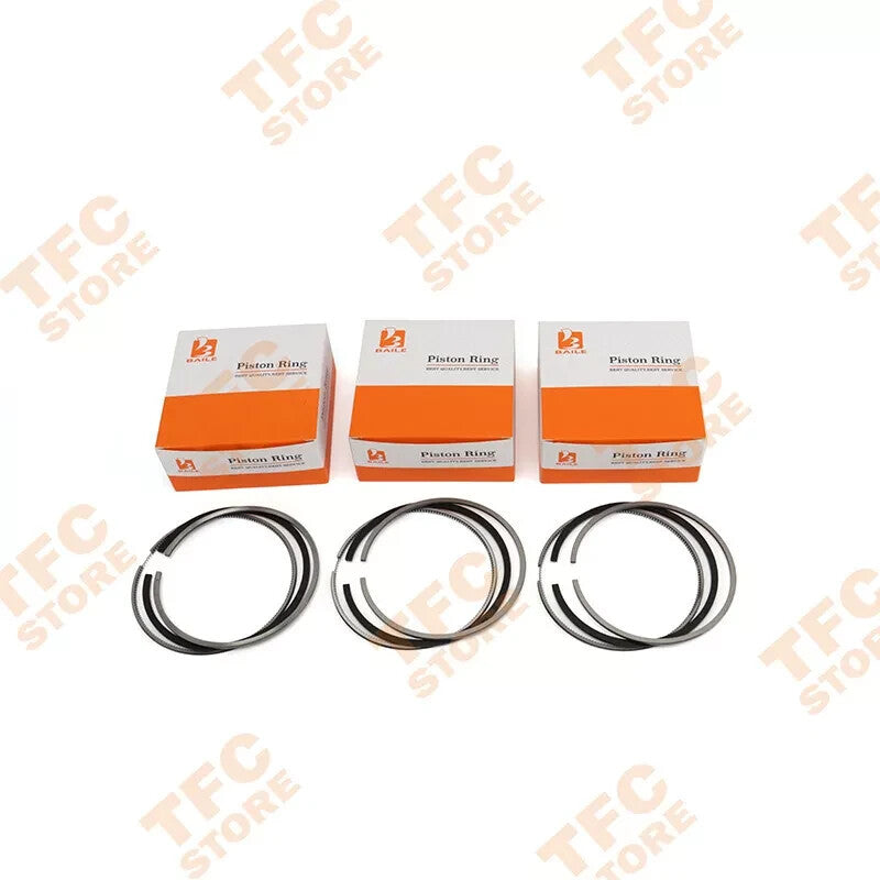 3 Sets 3LD1 3LD2 Piston Ring for ISUZU Forklift Engine 8-97235-556-0 832+1.75+4