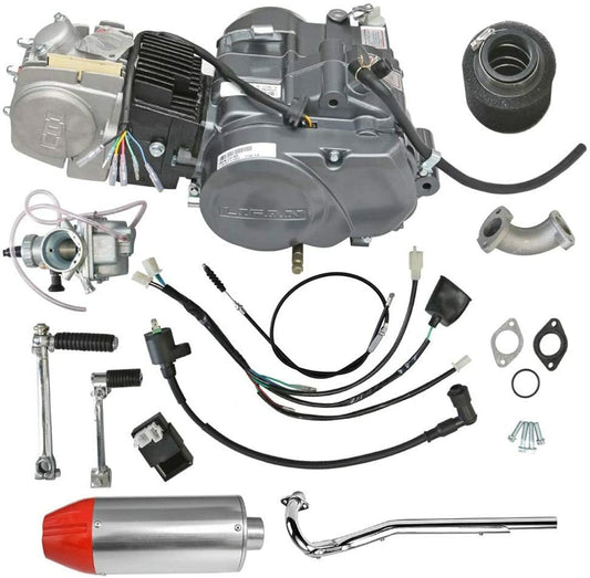 for Lifan 140cc engine motor kit with exhaust for Dirt Pit bikes Z50, CRF50, CT70, ATC70